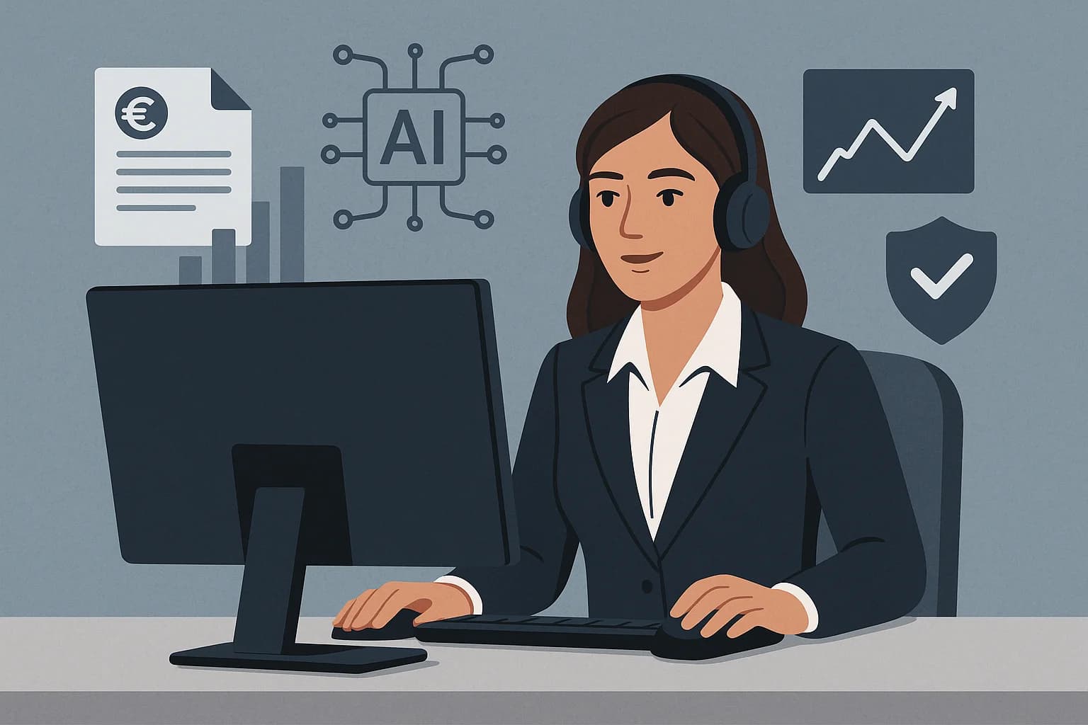 Fatima, compliance-manager bij NovaBank, analyseert AI-beslissingen voor kredietaanvragen