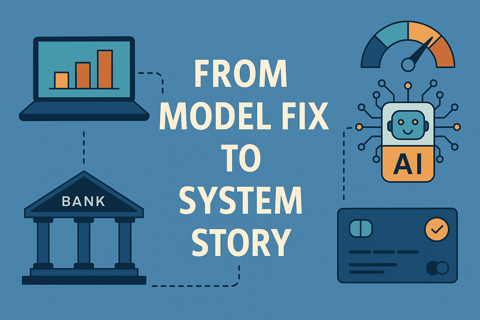 Visualization of different financial AI use cases coming together in one governance framework