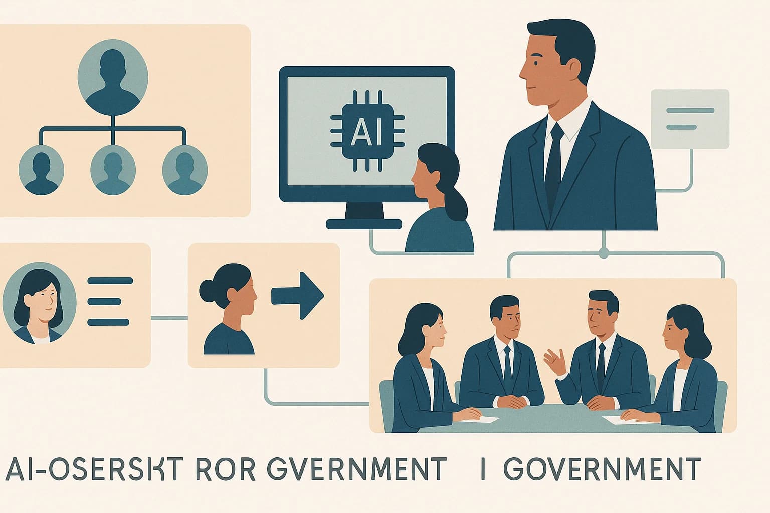Governance structure with different oversight layers and escalation procedures